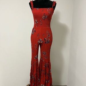 Vici Collection Floral Flare Jumpsuit